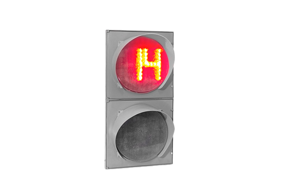 Светофор Т.8 с ТООВ для автомоек и внутренних территорий предприятий (объемный корпус)