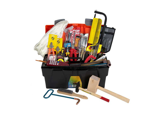 Комплект инструмента кабельщика-спайщика - 3 (02) (пластмассовый ящик)