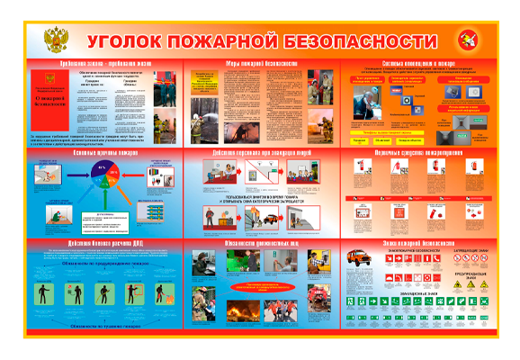 Стенд информационный «Уголок пожарной безопасности»