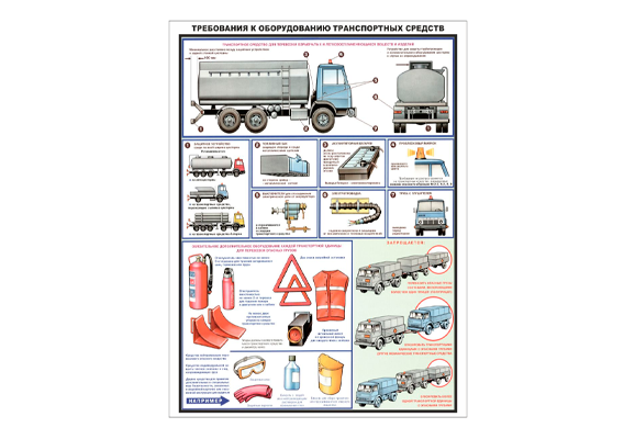 Стенд информационный «Требования к оборудованию транспортных средств»