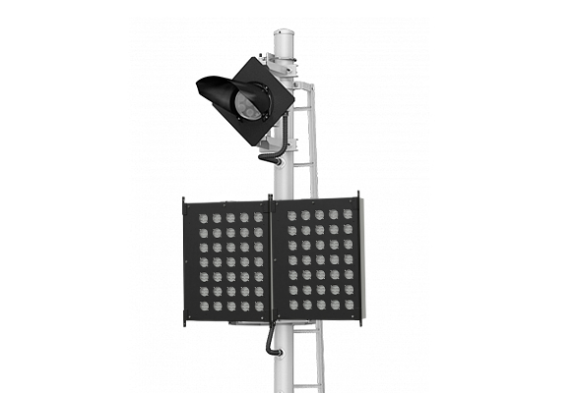 Указатель маршрутный сдвоенный мачтовый