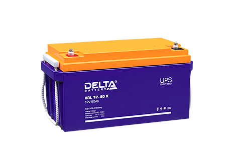 Свинцово-кислотный аккумулятор Delta HRL 12-80 X