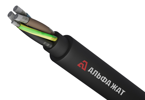 Гибкий силовой кабель алюминиевый АсКГ 1х500