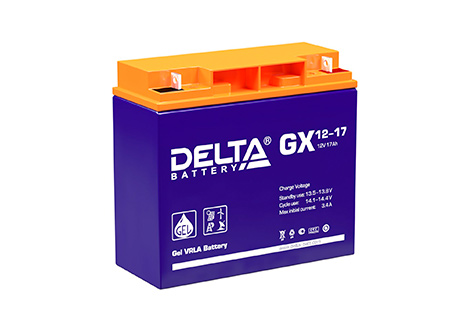 Свинцово-кислотный аккумулятор Delta GX 12-17