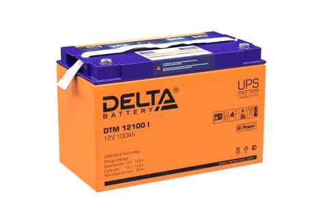 Свинцово-кислотный аккумулятор Delta DTM 12100 I