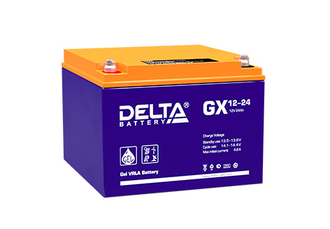 Свинцово-кислотный аккумулятор Delta GX 12-24