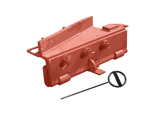 Ручной колесосбрасывающий башмак КСБ-Р65 (сброс налево)