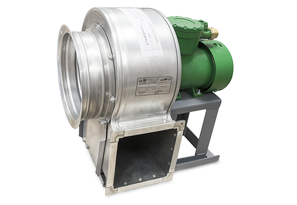 Электровентилятор радиальный взрывозащищенный ВР-300-45-№2-В-сх.1-Л270-1,1кВт-3000об/мин