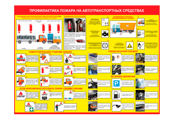Стенд информационный «Профилактика пожара на транспортных средствах»