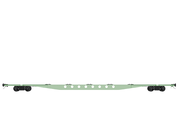 Вагон-платформа 80-футовая для перевозки крупнотоннажных контейнеров 13-1284