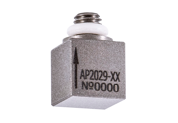 Вибропреобразователь ускорения миниатюрный с выходом по напряжению однокомпонентный AP2029-100