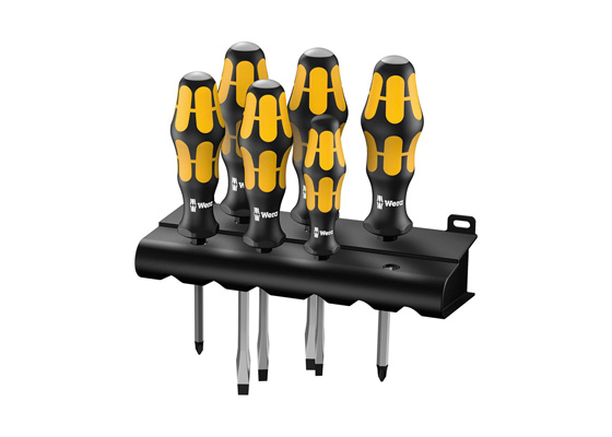 Набор отверток силовых с подставкой Kraftform Plus, 6 предметов