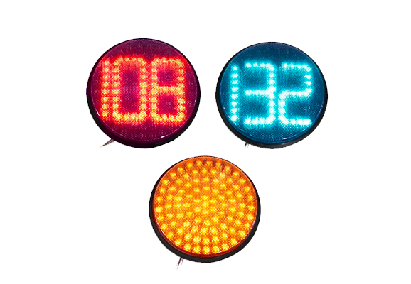 Lichtblock 300 mm mit Countdown-Tafel rot und grün