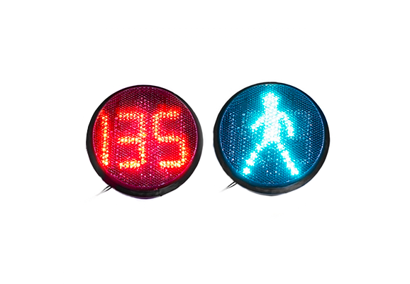 Lichtblock 200 mm für die Fußgängerampel mit Countdown-Tafel rot