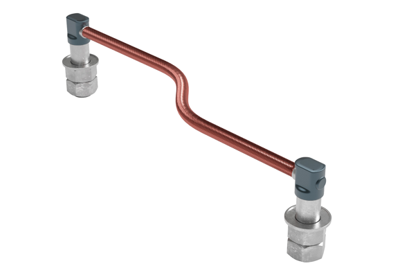 Соединитель электротяговый медный СЭ тип IIIЭ 50х1200 мм 13450-00-00-02