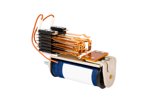 Реле импульсное медленнодействующее нештепсельное КДР-6-М на 5 колонок