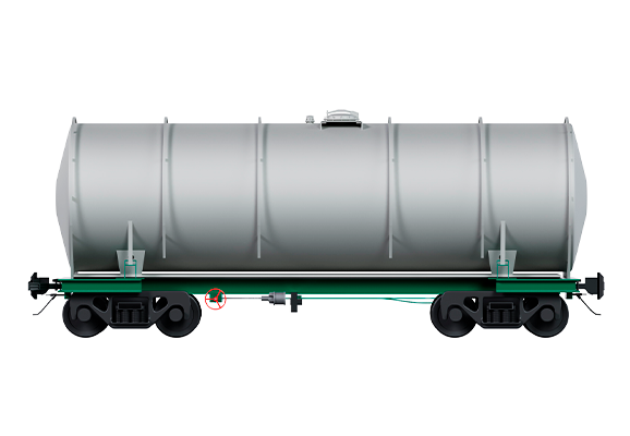Вагон-цистерна для перевозки пека каменноугольного электродного жидкого с осевой нагрузкой 25 тс 15-1257-01