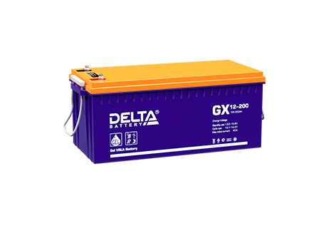 Свинцово-кислотный аккумулятор Delta GX 12-200