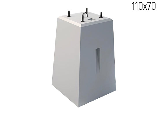 Фундамент тип II для светофоров с наклонной лестницей ФС 110х70 13238-00-00