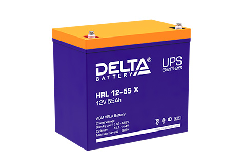 Свинцово-кислотный аккумулятор Delta HRL 12-55 X