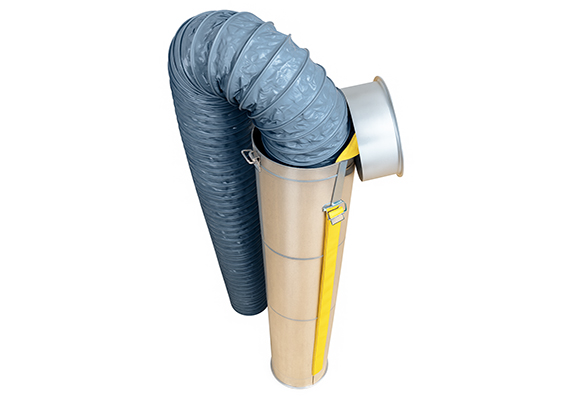 Кейс защитный ЗК-ГВ-125-10 для воздуховодов гибких D125 мм 10 м для вентиляторов переносных продувки колодцев ВСП-500,ВСП-1000-РАД