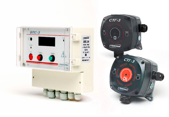 Шлейфовый газосигнализатор токсичных и горючих газов СТГ-3-И-Cl2