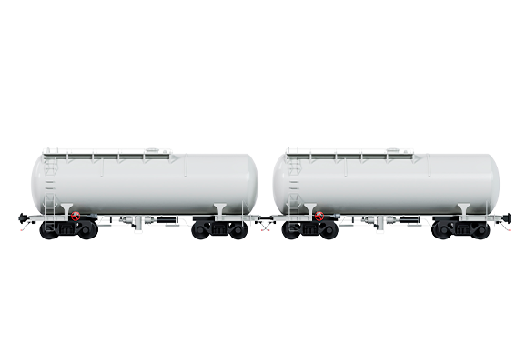 Вагон-цистерна 8-осный на жестком сцепе для перевозки нефтепродуктов 15-1271 «Находка»