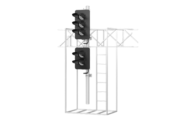 Светофор пятизначный светодиодный 17872-00-00 на мостиках и консолях