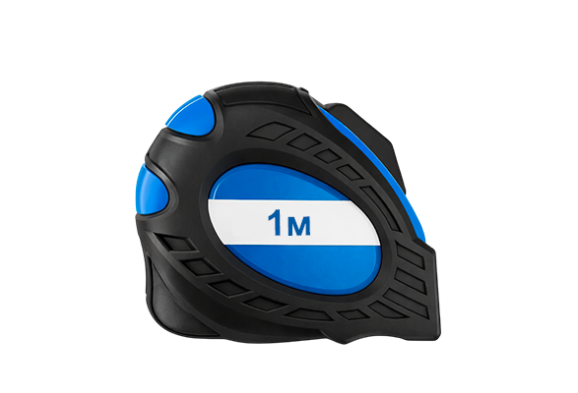 Рулетка измерительная 1 м из нержавеющей стали с прямоугольным торцом Р1Н2П