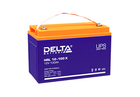 Свинцово-кислотный аккумулятор Delta HRL 12-100 X