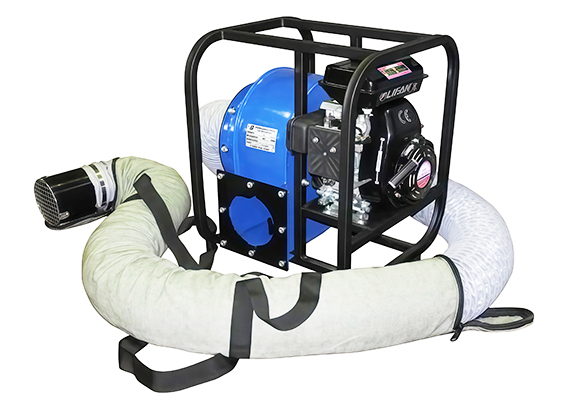 Вентилятор переносной для продувки колодцев ВП-2000-ДВС (комп. гибкий рукав 15 м - 1 шт.)