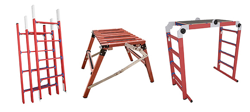 Dielectric Ladders and Scaffolds