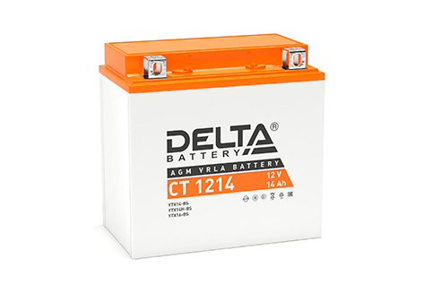Стартерный аккумулятор Delta CT 1214
