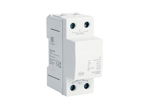 Устройство защиты от импульсных перенапряжений УЗИП 1-полюсный, класс I, L-N, 50 кА