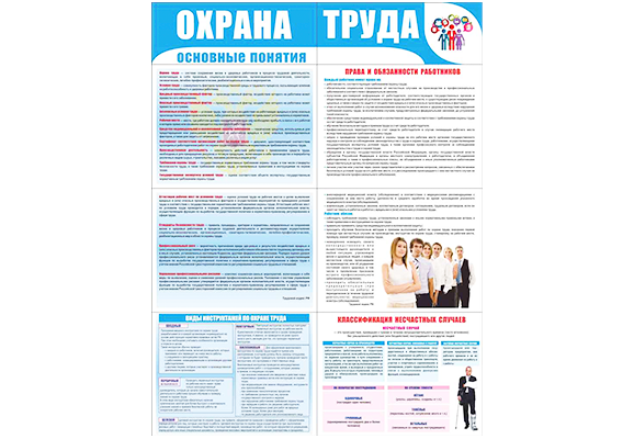 Стенд раскладной «Охрана труда. Основные понятия»