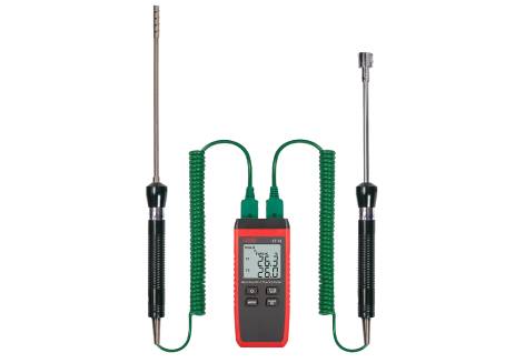 Контактный термометр RGK CT-12 с зондом температуры воздуха TR-10A и поверхностным зондом TR-10S