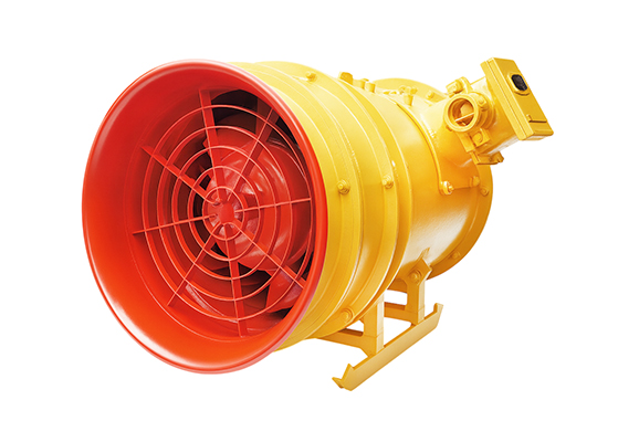 Электровентилятор осевой шахтный местного проветривания взрывозащищенный с глушителем шума ВМЭ-6
