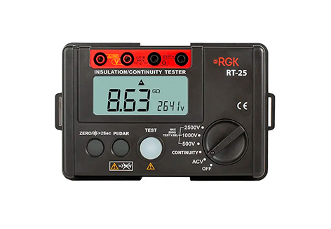 Цифровой мегаомметр RGK RT-25