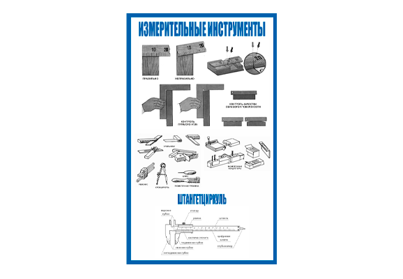 Стенд информационный «Измерительные инструменты»