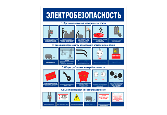 Стенд информационный «Электробезопасность»