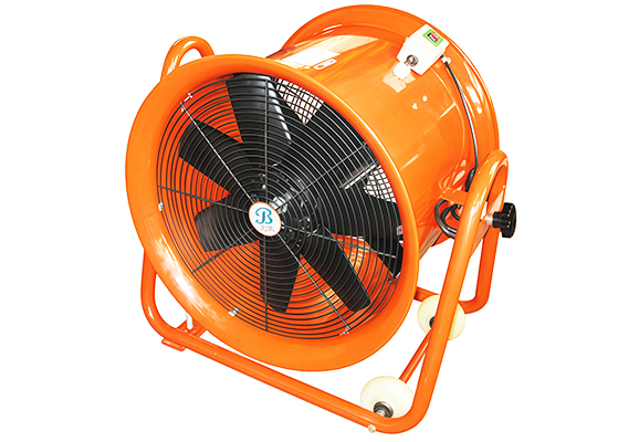 Вентилятор переносной для продувки колодцев на мобильной регулируемой стойке SHT-50