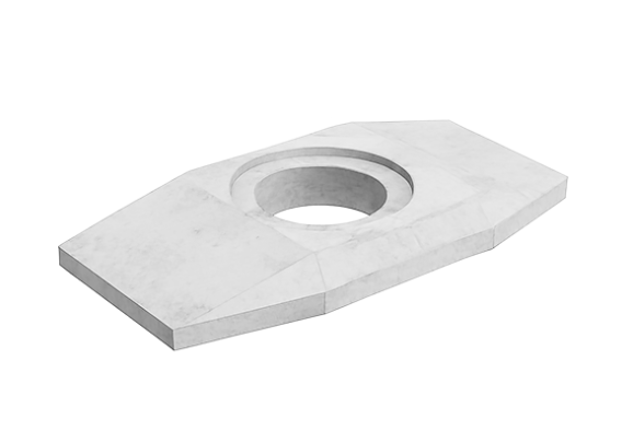 Плита перекрытия колодца кабельной связи разветвительного 4 (В25)