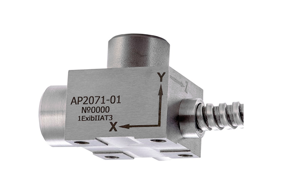 Вибропреобразователь ускорения промышленный с выходом по напряжению трехкомпонентный AP2071-01