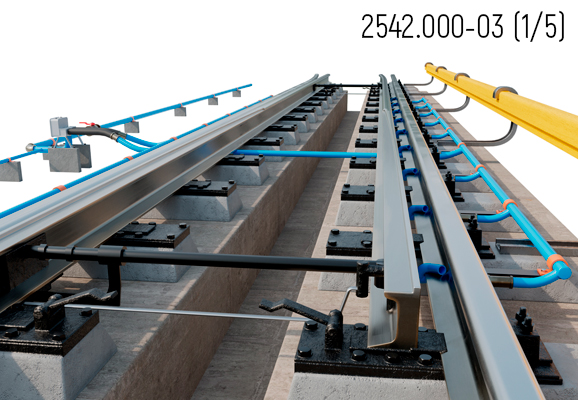 Арматура пневматической очистки (пневмообдувки) стрелочных переводов 2542.000-03 (1/5)