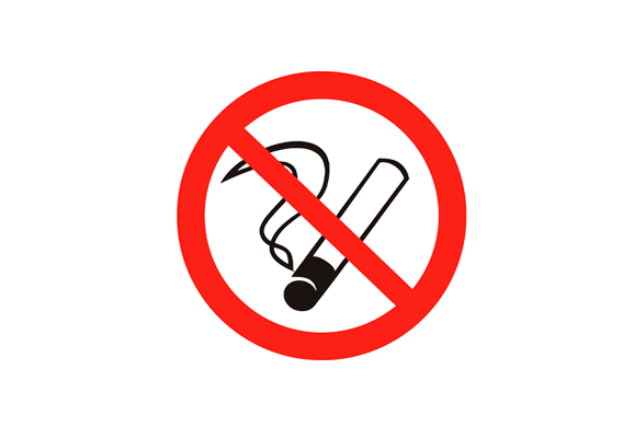 Запрещающий знак «Запрещается курить» (100х100 мм)