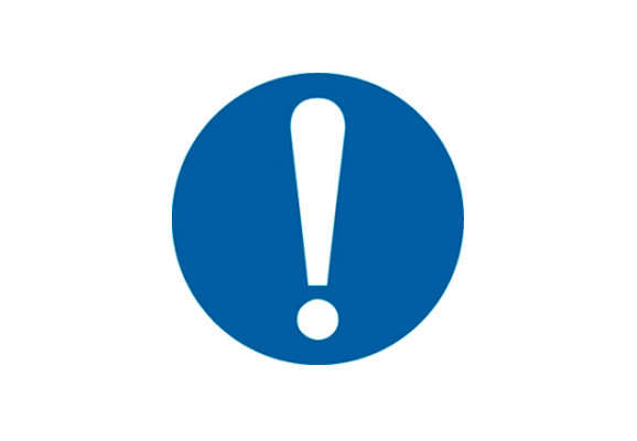 Предписывающий знак «Общий предписывающий знак (прочие предписания)» (100х100 мм)