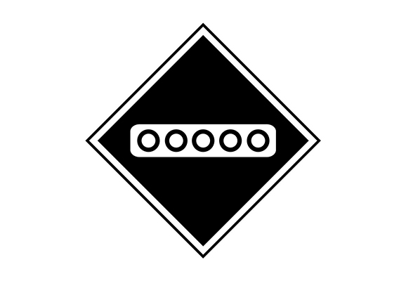 Железнодорожный знак «Опустить токоприемник»