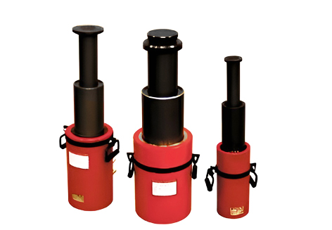 Домкрат телескопический алюминиевый ДТА110/50Г185