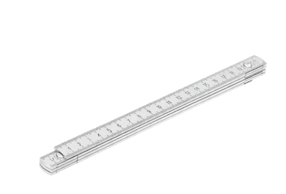 Метр складной алюминиевый