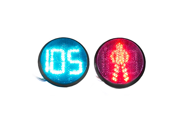 Lichtblock 200 mm für die Fußgängerampel mit Countdown-Tafel grün